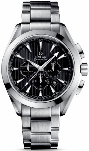 SEAMASTER AQUA TERRA 150M CO AXIAL CHRONO AUTOMATIC 44MM STEEL BLACK STEEL