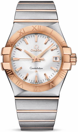 CONSTELLATION QUARTZ 35MM QUARTZ 35MM STEEL SILVER STEEL & ROSE GOLD