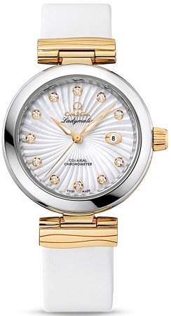 DE VILLE LADYMATIC AUTOMATIC 34MM STEEL MOTHER OF PEARL LEATHER