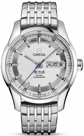 DE VILLE HOUR VISION ANNUAL CALENDAR CO AXIAL AUTOMATIC 41MM STEEL SILVER STEEL