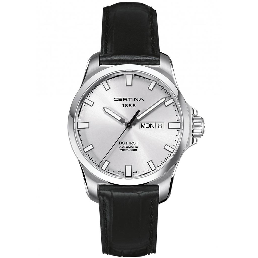 DS FIRST DAY DATE AUTOMATIC 40,33MM STEEL SILVER ALLIGATOR