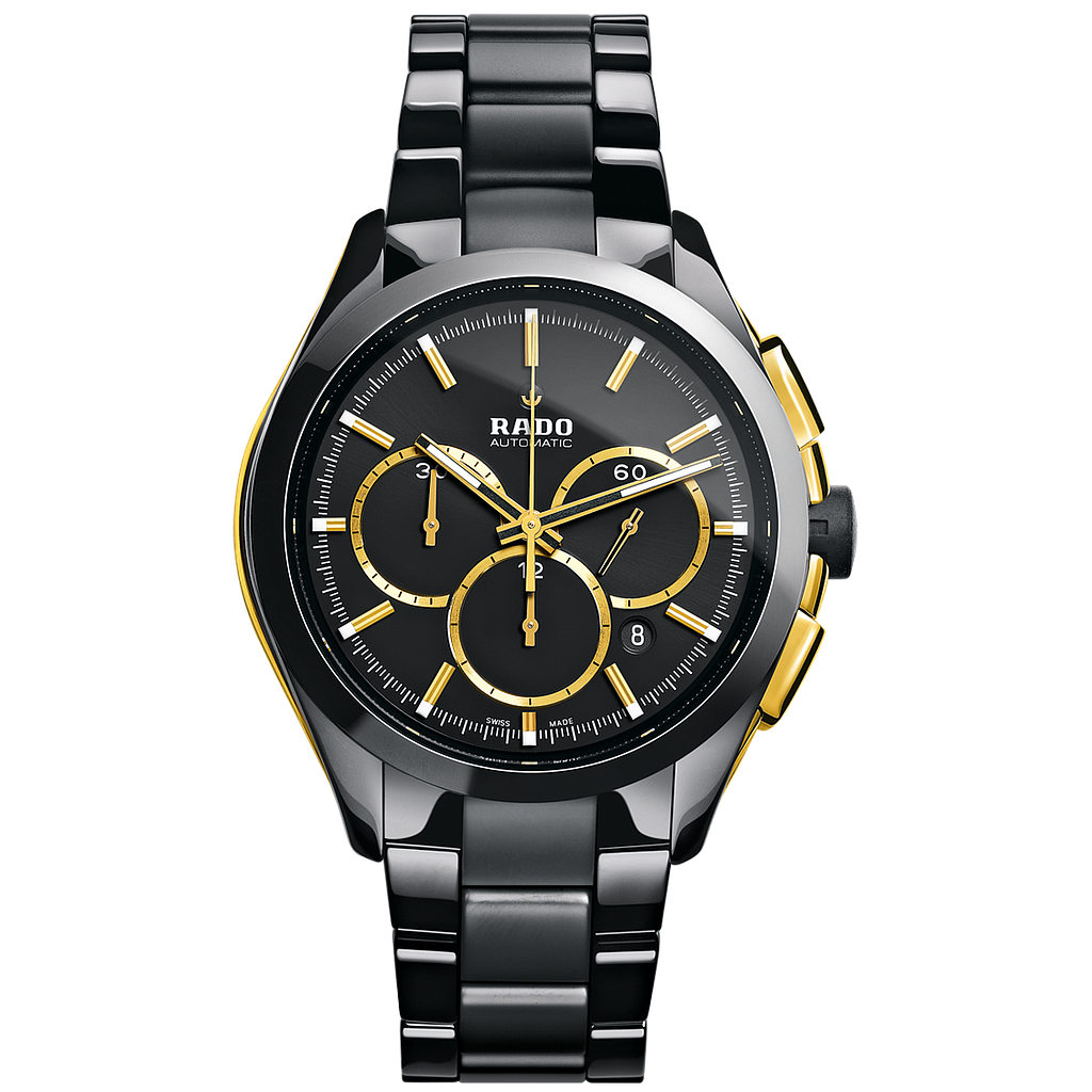 HYPERCHROME BLACK CHRONO AUTOMATIC 45MM STEEL & CERAMIC BLACK CERAMIC