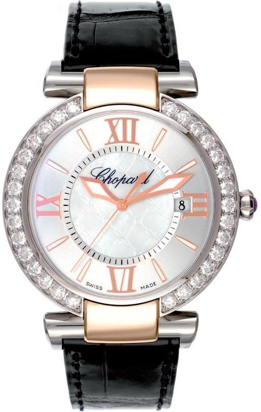 IMPERIALE TWO TONE AUTOMATIC 40MM STEEL & ROSE GOLD MOTHER OF PEARL ALLIGATOR