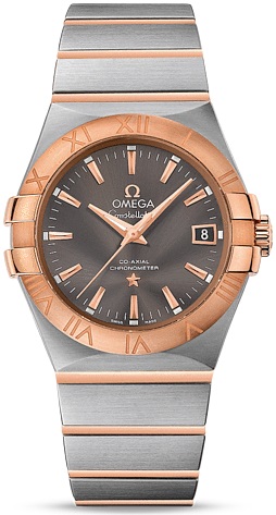 CONSTELLATION CO AXIAL 35MM AUTOMATIC 35MM STEEL GREY STEEL & ROSE GOLD
