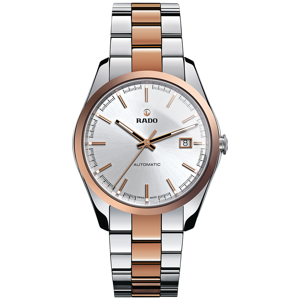 HYPERCHROME SILVER/ROSE AUTOMATIC 40MM STEEL & CERAMIC SILVER STEEL & CERAMIC