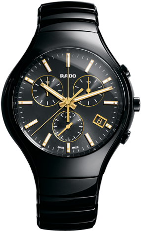TRUE BLACK CHRONO QUARTZ 44MM CERAMIC BLACK CERAMIC & TITANIUM