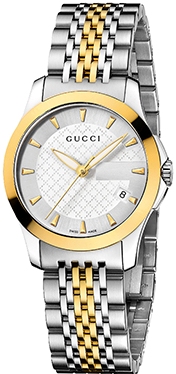 G TIMELESS QUARTZ SMALL QUARTZ 27MM STEEL SILVER STEEL & PVD