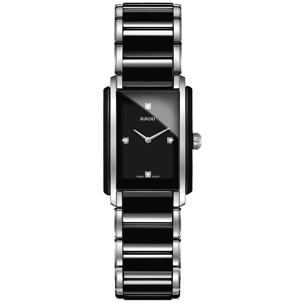 INTEGRAL DIAMONDS QUARTZ 22,7MM STEEL & CERAMIC BLACK STEEL & CERAMIC