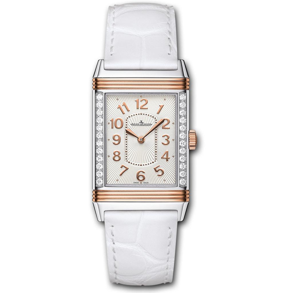 REVERSO GRANDE REVERSO ULTRA THIN MANUAL WOUND 24MM STEEL & ROSE GOLD SILVER ALLIGATOR