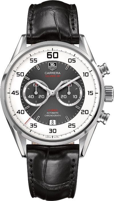 CARRERA CALIBRE 36 FLYBACK CHRONOGRAPH AUTOMATIC 43MM STEEL BLACK ALLIGATOR