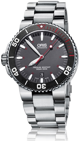 AQUIS RED AUTOMATIC 43MM STEEL GREY STEEL