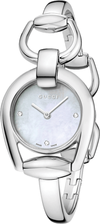 HORSEBIT SMALL QUARTZ 28MM STEEL MOTHER OF PEARL STEEL