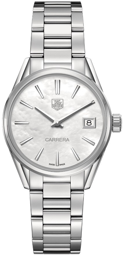 CARRERA QUARTZ QUARTZ 32MM STEEL MOTHER OF PEARL STEEL