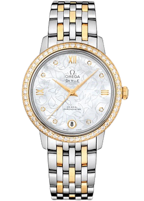 DE VILLE PRESTIGE CO AXIAL AUTOMATIC 32,7MM STEEL MOTHER OF PEARL STEEL & GOLD