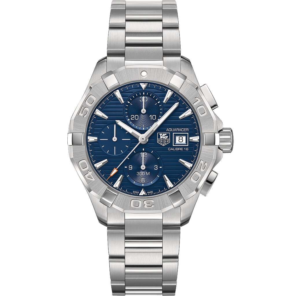 AQUARACER 300M CALIBRE 16 CHRONOGRAPH AUTOMATIC 43MM STEEL BLUE STEEL