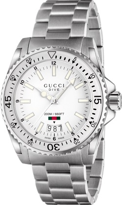 DIVE QUARTZ GRANDE QUARTZ 40MM STEEL WHITE STEEL
