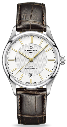DS 8 POWERMATIC AUTOMATIC 39MM STEEL WHITE ALLIGATOR