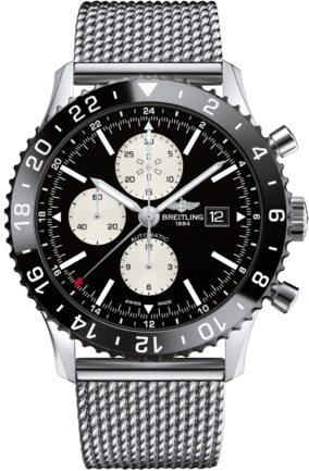 CHRONOLINER AUTOMATIC 46MM STEEL BLACK MILANAISE