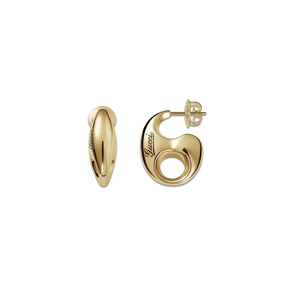 GUCCI MARINA CHAIN EARRINGS 9.7 18K YELLOW GOLD