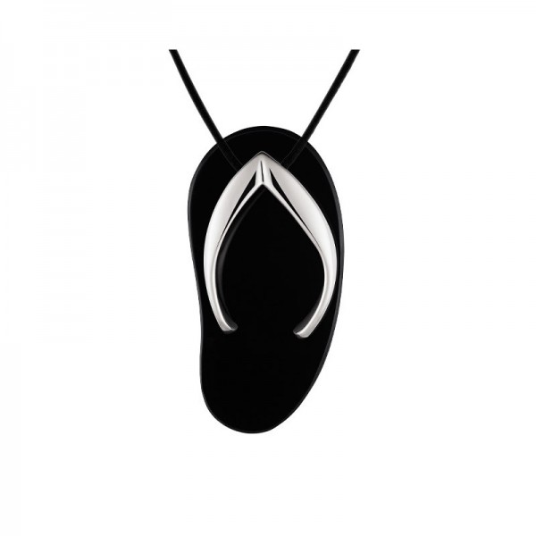SHANKLA BLACK POWER PENDANT 0.0 18K WHITE GOLD