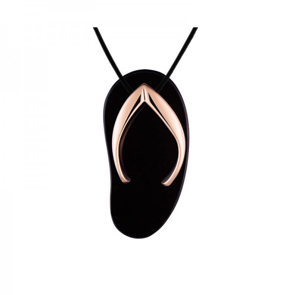 SHANKLA BLACK POWER PENDANT 0.0 18K ROSE GOLD