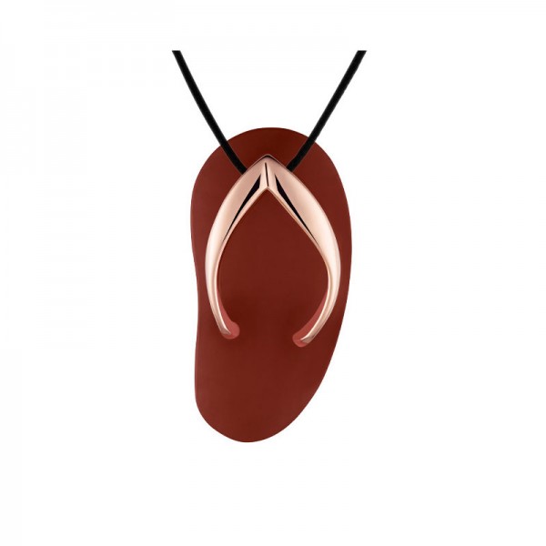 SHANKLA RED PASSION PENDANT 0.0 18K ROSE GOLD