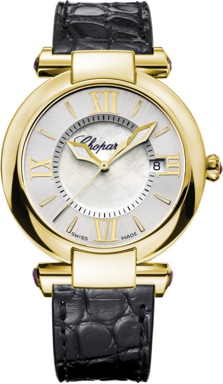 IMPERIALE GOLD QUARTZ 36MM GOLD SILVER ALLIGATOR