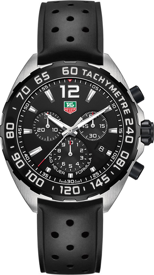 FORMULA 1 CHRONOGRAPH QUARTZ 42MM STEEL BLACK RUBBER