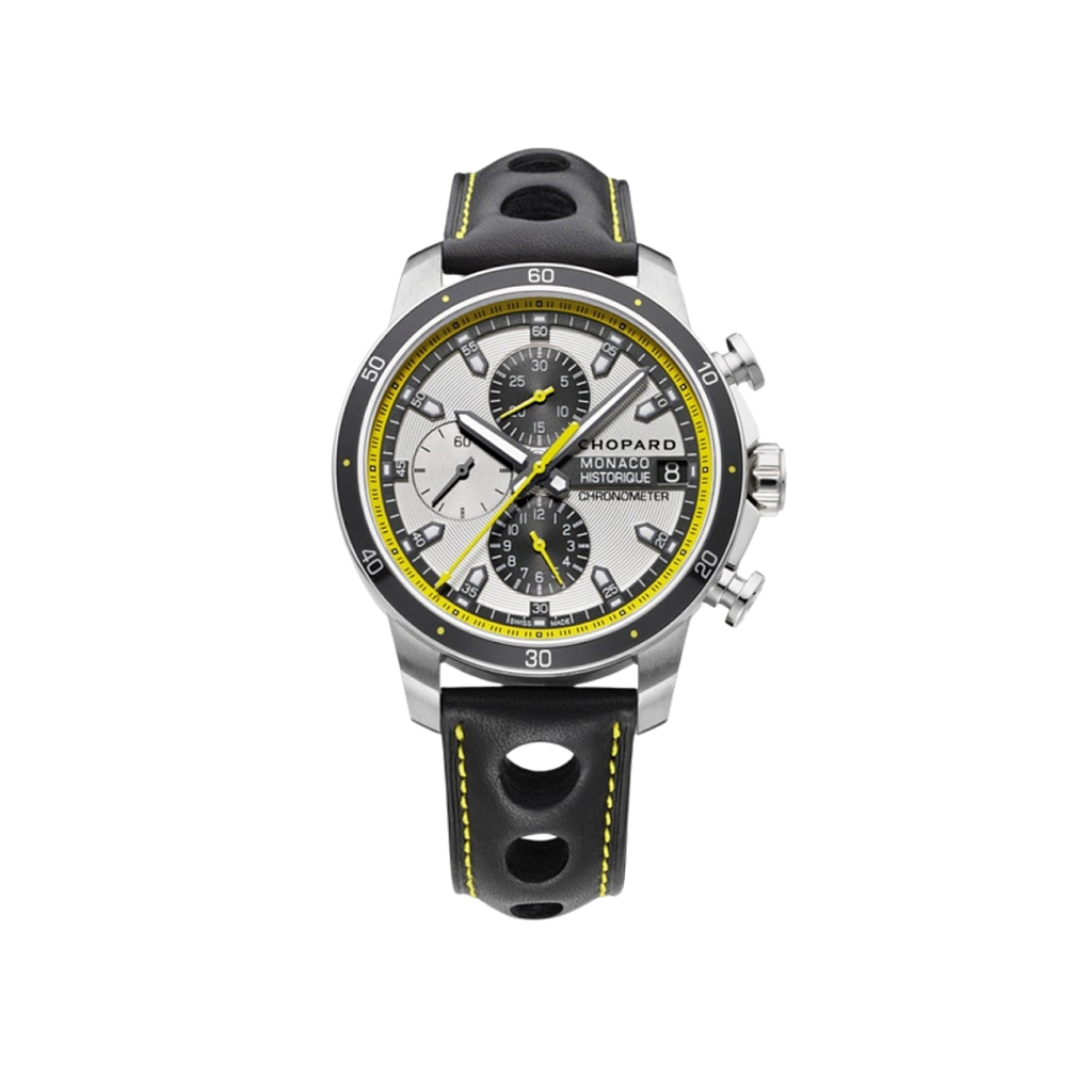MILLE MIGLIA GRAND PRIX DE MONACO HISTORIQUE 2014 AUTOMATIC 44,5MM STEEL & TITANIUM SILVER LEATHER