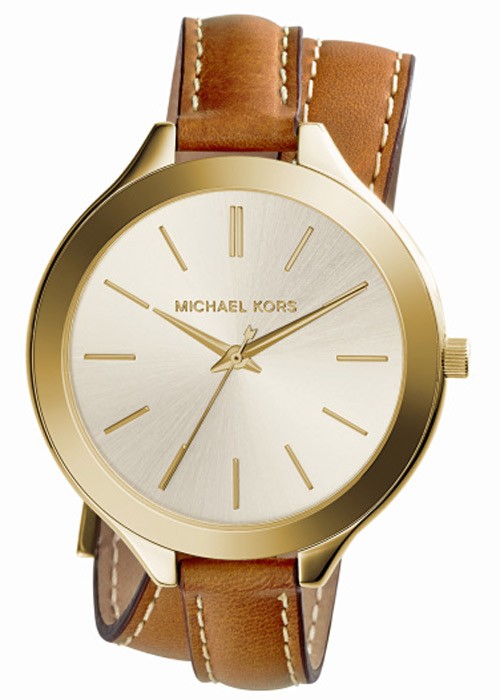 SLIM RUNWAY QUARTZ 42MM STEEL CHAMPAGNE LEATHER