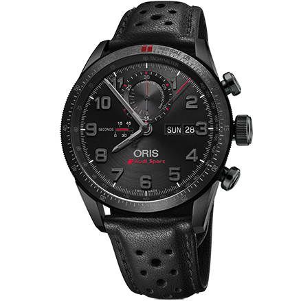 MOTOR SPORT AUDI SPORT L.E II AUTOMATIC 44MM TITANIUM BLACK LEATHER