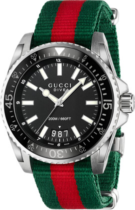 DIVE QUARTZ XL QUARTZ 45MM STEEL BLACK TEXTILE