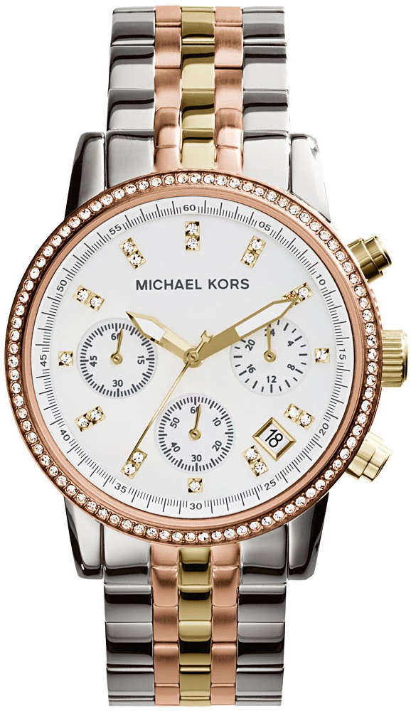 RITZ CHRONOGRAPH QUARTZ 36MM STEEL MOTHER OF PEARL STEEL