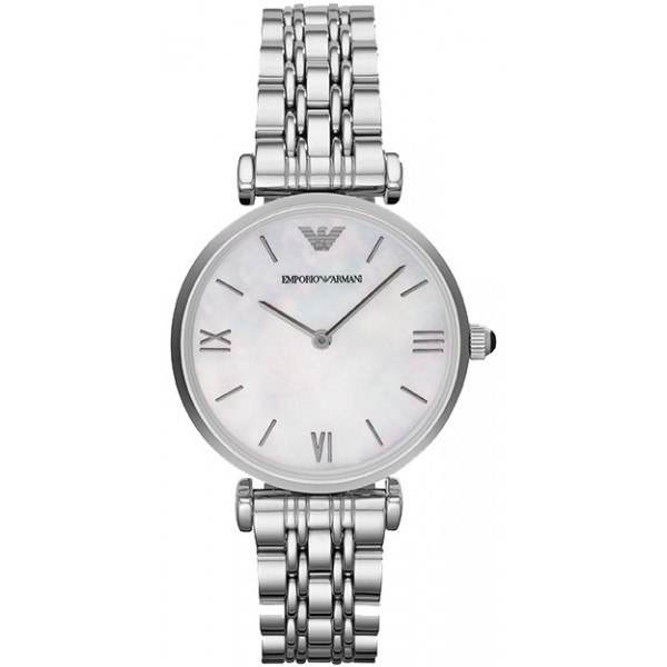 GIANNI T BAR QUARTZ 32MM STEEL WHITE STEEL