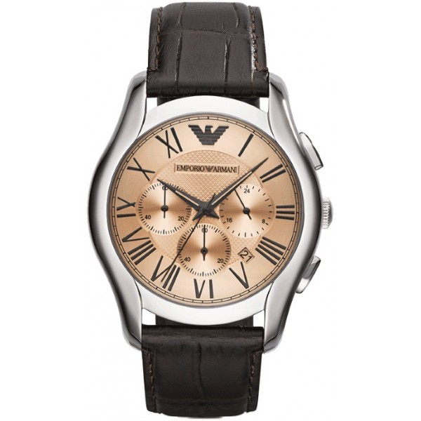VALENTE NEW CHRONOGRAPH QUARTZ 44,5MM STEEL ORANGE LEATHER