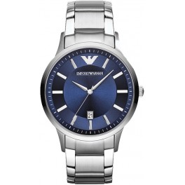 RENATO QUARTZ 43MM STEEL BLUE STEEL