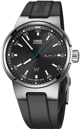 WILLIAMS DAY DATE AUTOMATIC 42MM STEEL BLACK RUBBER