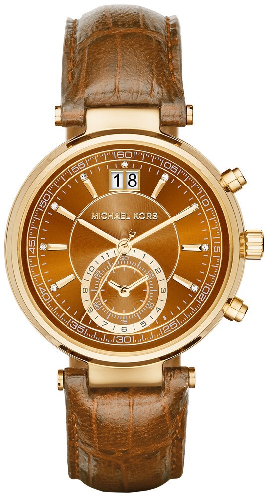 SAWYER CHRONOGRAPH QUARTZ 39MM STEEL BROWN ALLIGATOR