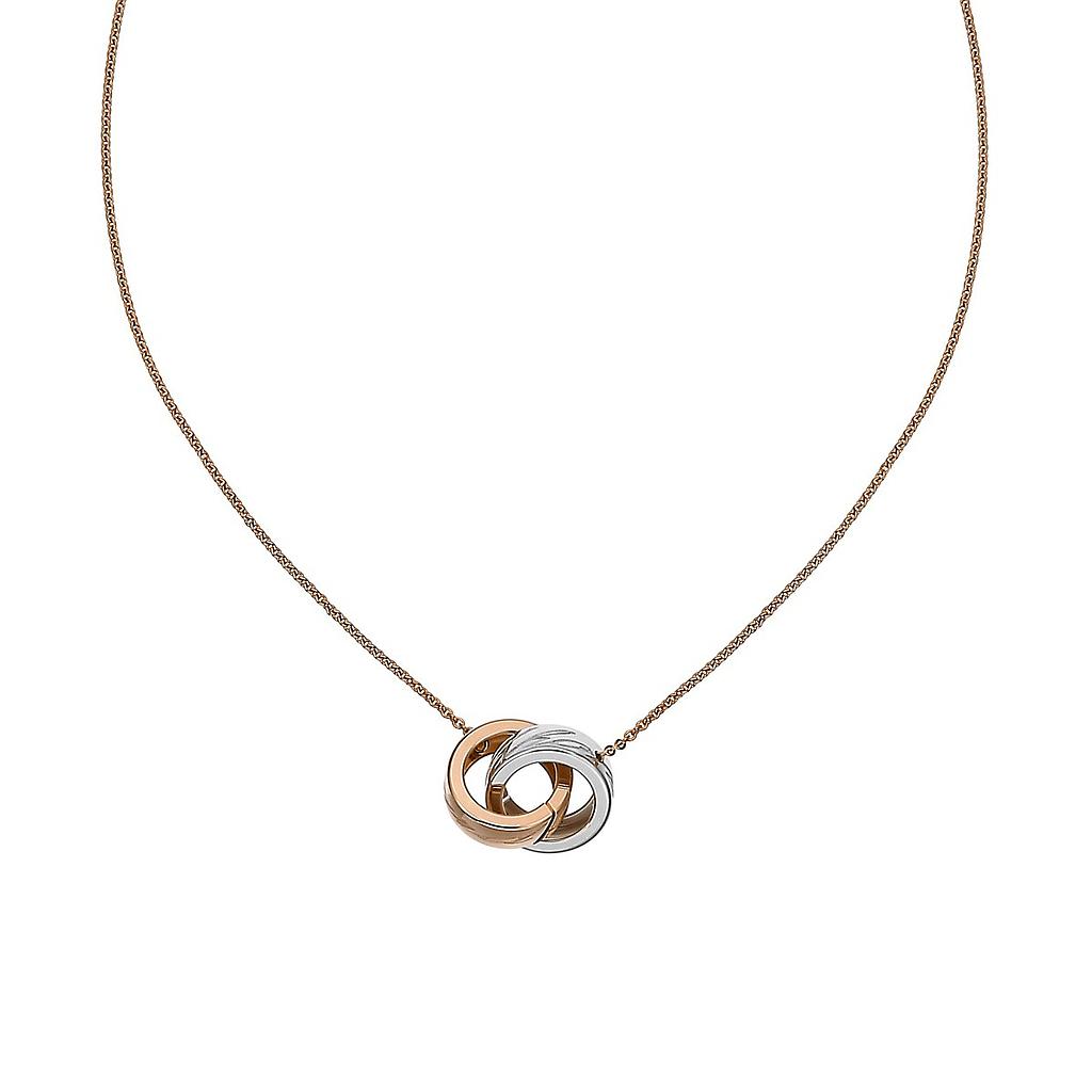 CHOPARD CHOPARDISSIMO NECKLACE 6.3 18K WHITE AND ROSE GOLD