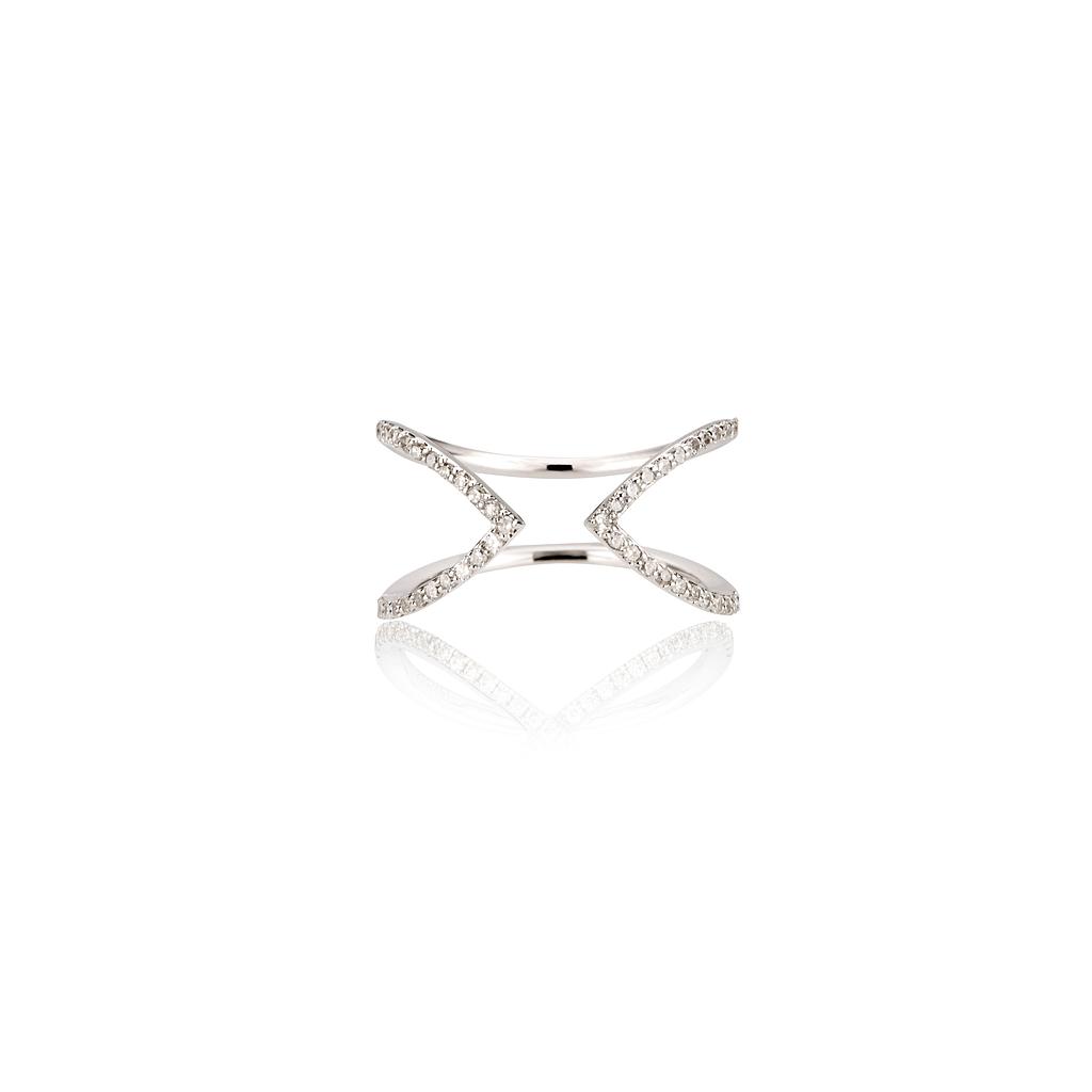 GOLD & ROSES SHEWEL RING 0.0 18K WHITE GOLD 11