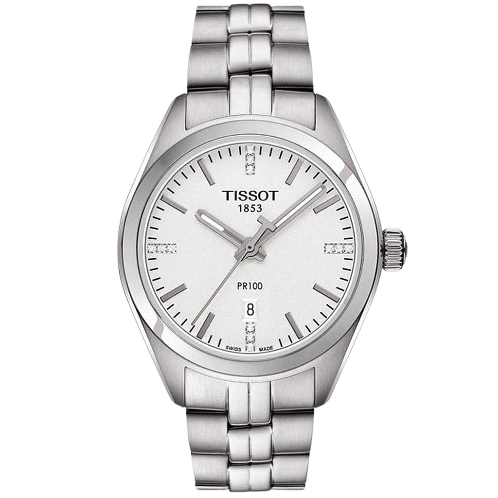 T-CLASSIC PR 100 QUARTZ QUARTZ 33MM STEEL GREY STEEL