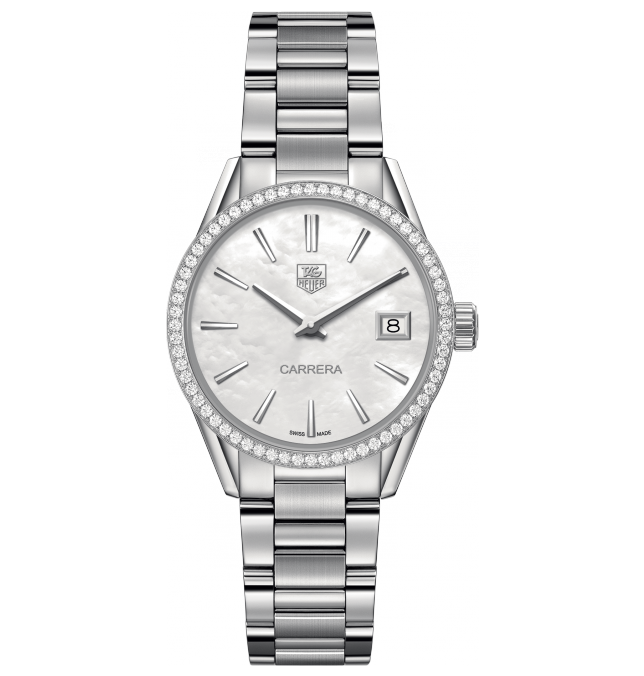 CARRERA QUARTZ QUARTZ 32MM STEEL MOTHER OF PEARL STEEL
