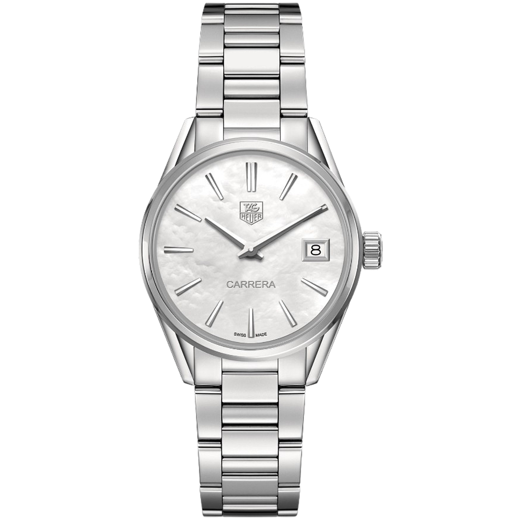 CARRERA QUARTZ QUARTZ 32MM STEEL MOTHER OF PEARL STEEL