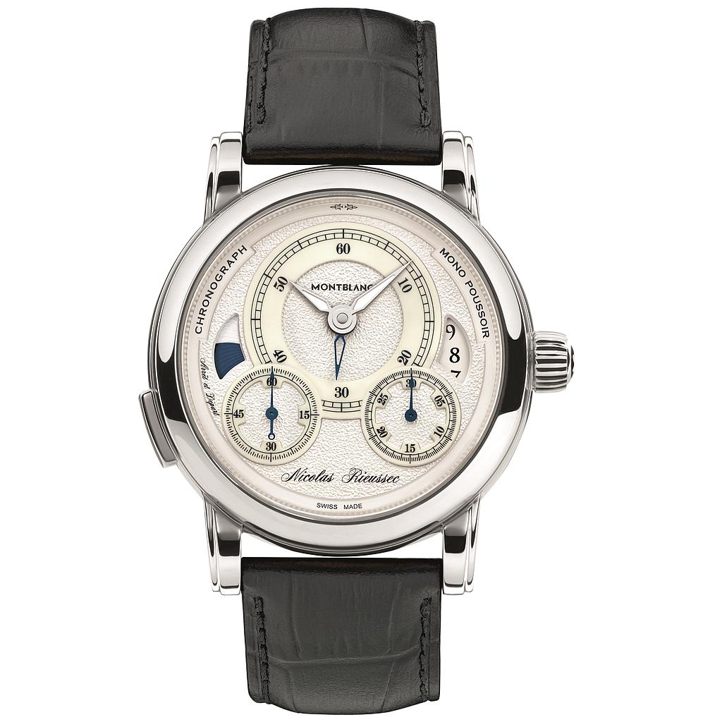 NICOLAS RIEUSSEC COLLECTION HOMAGE TO NICOLAS RIEUSSEC II AUTOMATIC 41MM STEEL SILVER ALLIGATOR