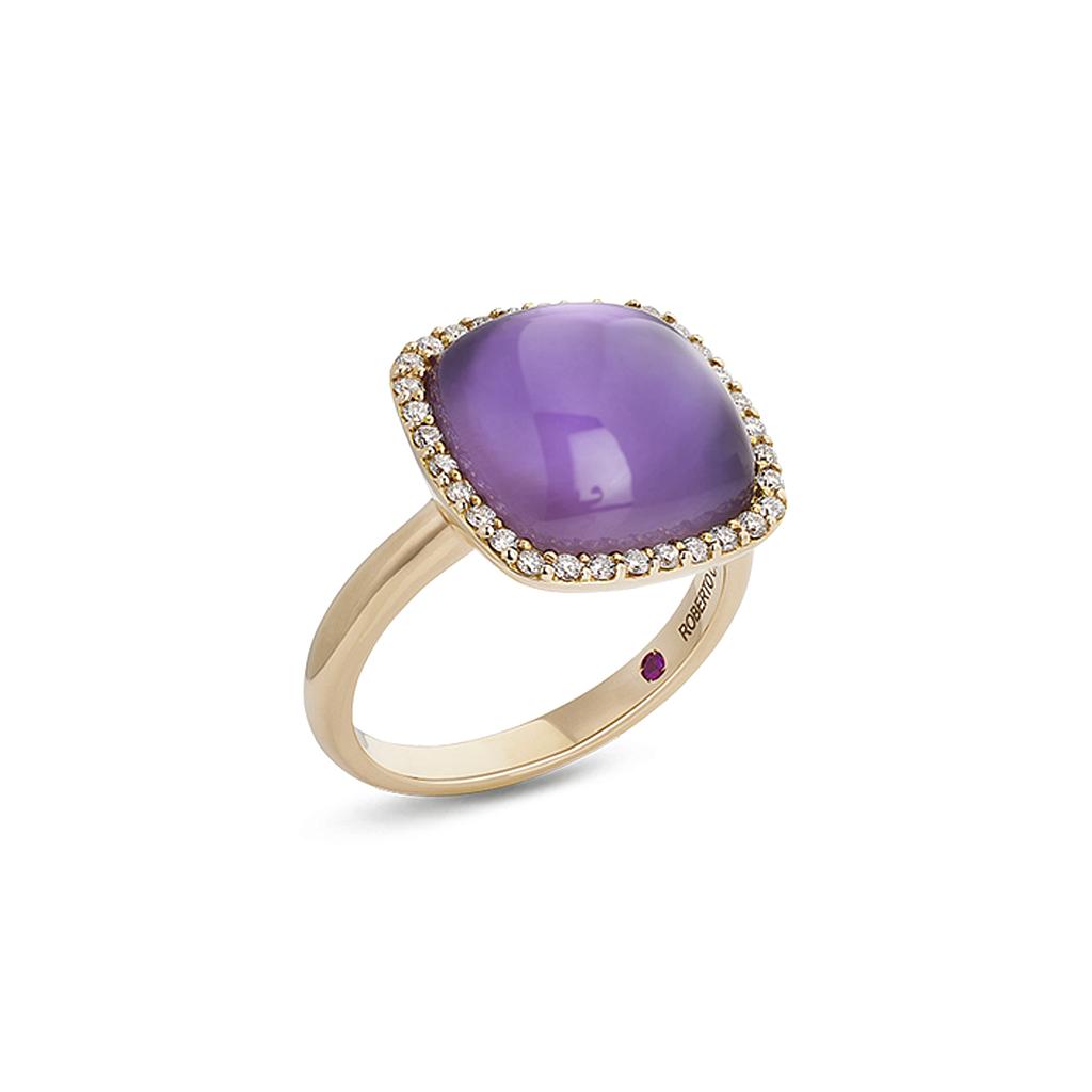 ROBERTO COIN COCKTAIL RING 4.97 18K ROSE GOLD 14