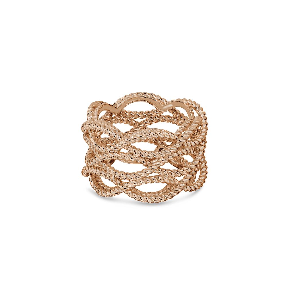 ROBERTO COIN NEW BAROCCO RING 10.24 18K ROSE GOLD 13
