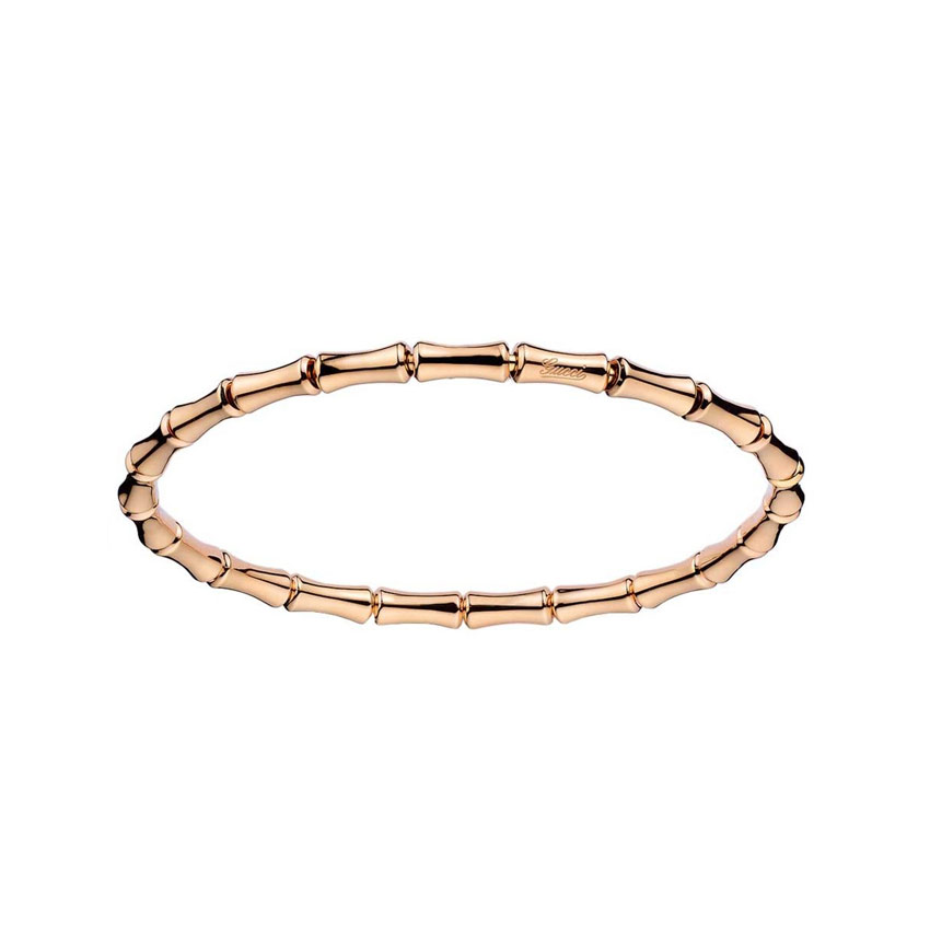 GUCCI BAMBOO BRACELET 9.0 18K ROSE GOLD 18