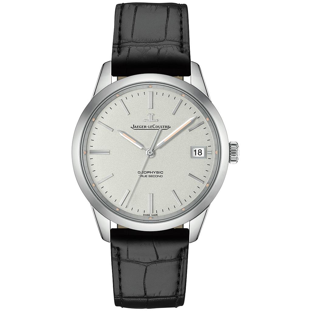 GEOPHYSIC® TRUE SECOND AUTOMATIC 39MM STEEL SILVER ALLIGATOR