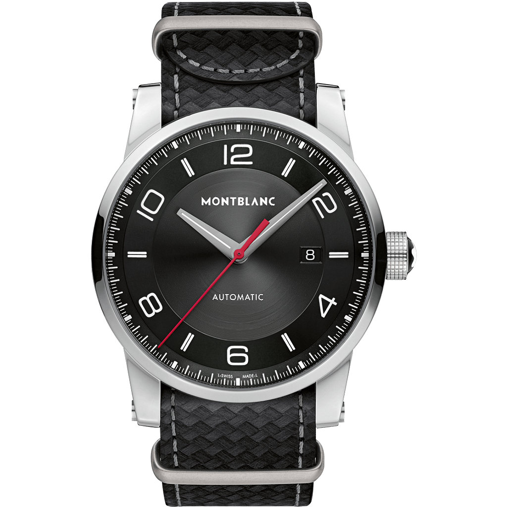 TIMEWALKER URBAN SPEED DATE E-STRAP AUTOMATIC 43MM STEEL BLACK RUBBER