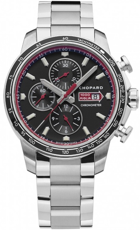 MILLE MIGLIA MILLE MIGLIA GT CHRONO AUTOMATIC 44MM STEEL BLACK STEEL